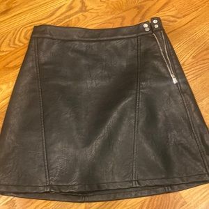 Zara faux leather skirt